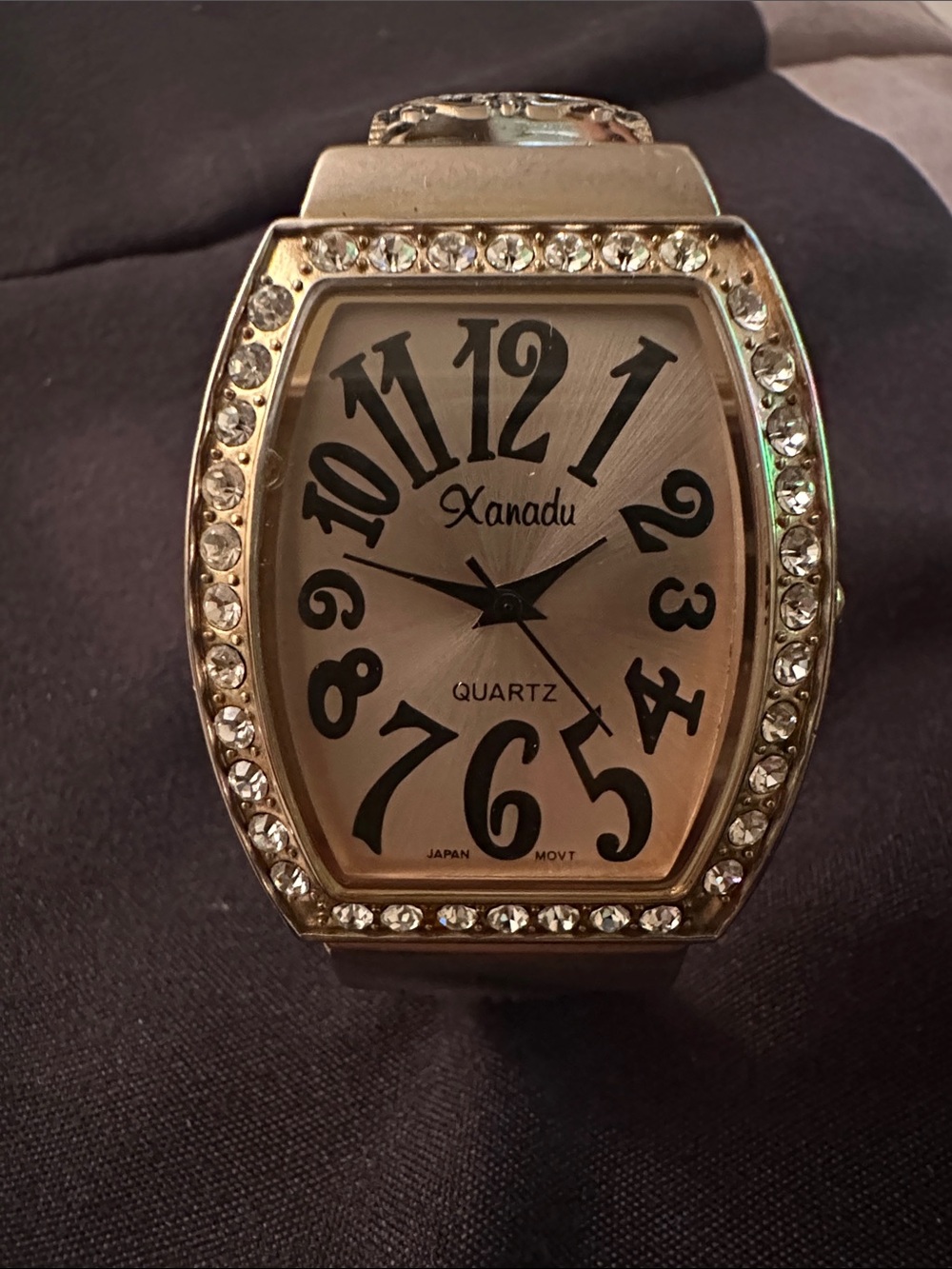 Xanadu Women's Gold Crystal Accent Watch - Gold Dial